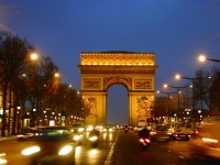 The Arc de Triomphe in Paris